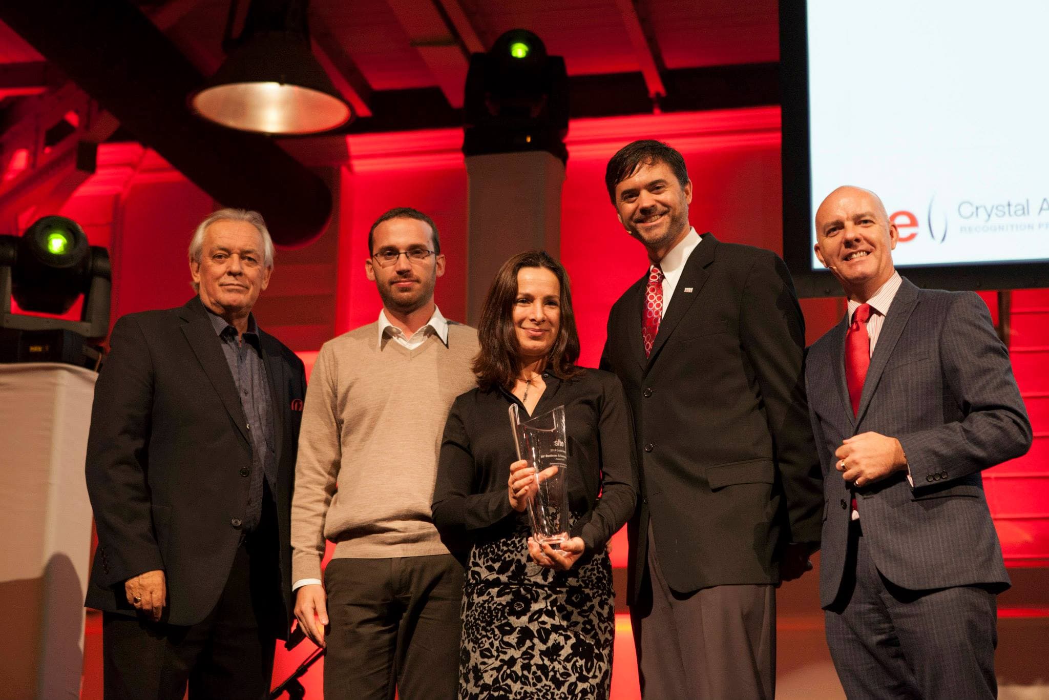 Entrega de premios SITE Crystal Award en Rotterdam